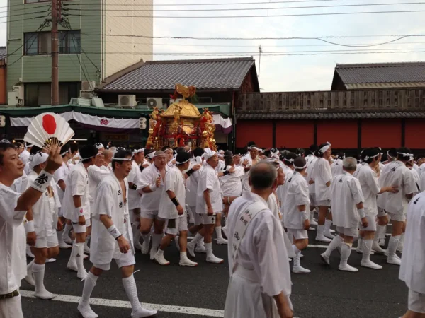 Carrying a Small Mikoshi