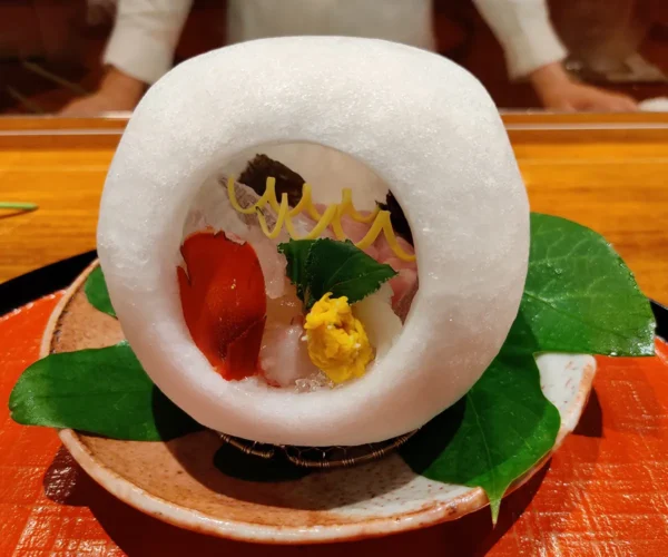 Sashimi Assortment in the shaved Ice Dish